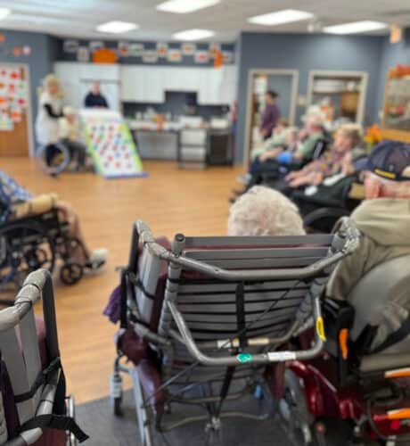 residents participating in activity