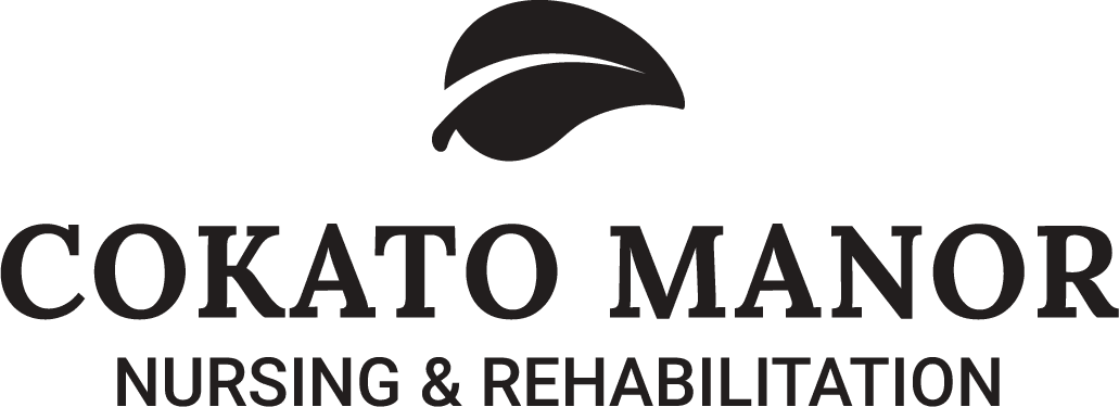 Black cokato manor logo