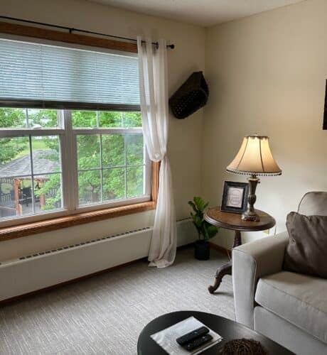 tenant room with window view at edgewood gables